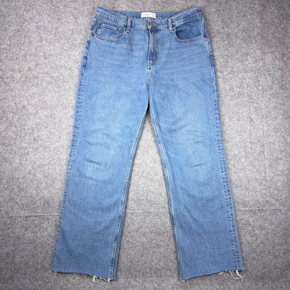 Abercrombie & Fitch Jeans Womens 32 Medium Wash The 90s Relaxed High Rise Denim